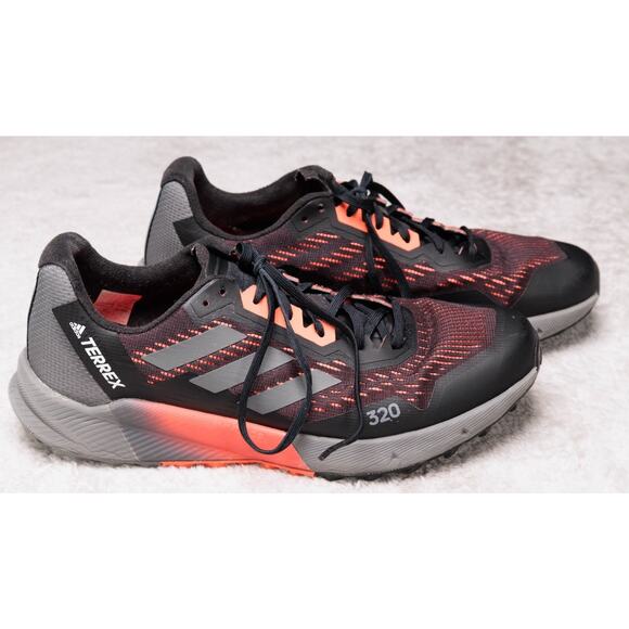 Adidas Terrex Agravic Flow 2 Trail Running Shoes Orange Black Mens Size 11 - Picture 13 of 16